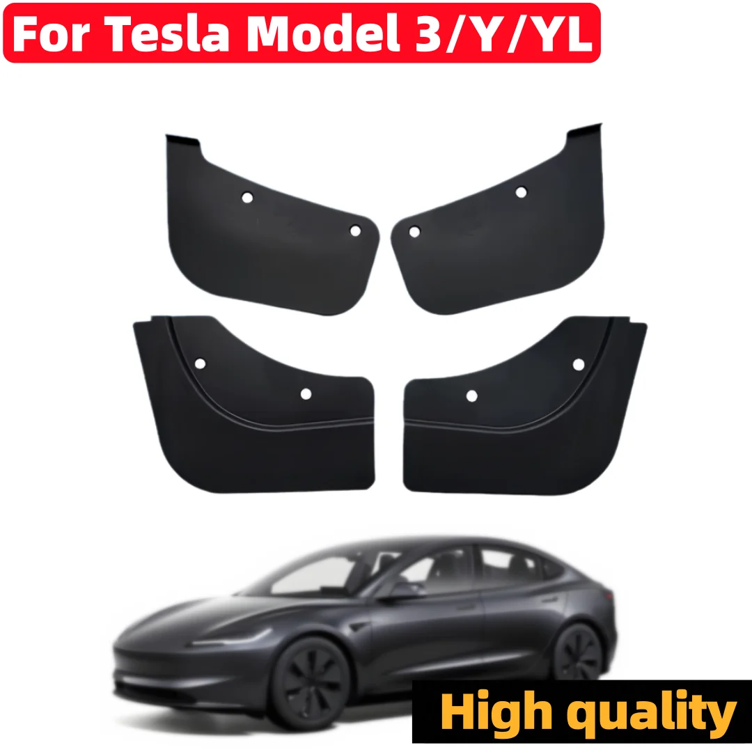 Für Tesla Model 3/Y/YL Hochwertige Versteckte Kotflügelverbreiterungen Ohne Bohren TPE Schmutzfänger Vorder- und Hinterräder – Detail 1