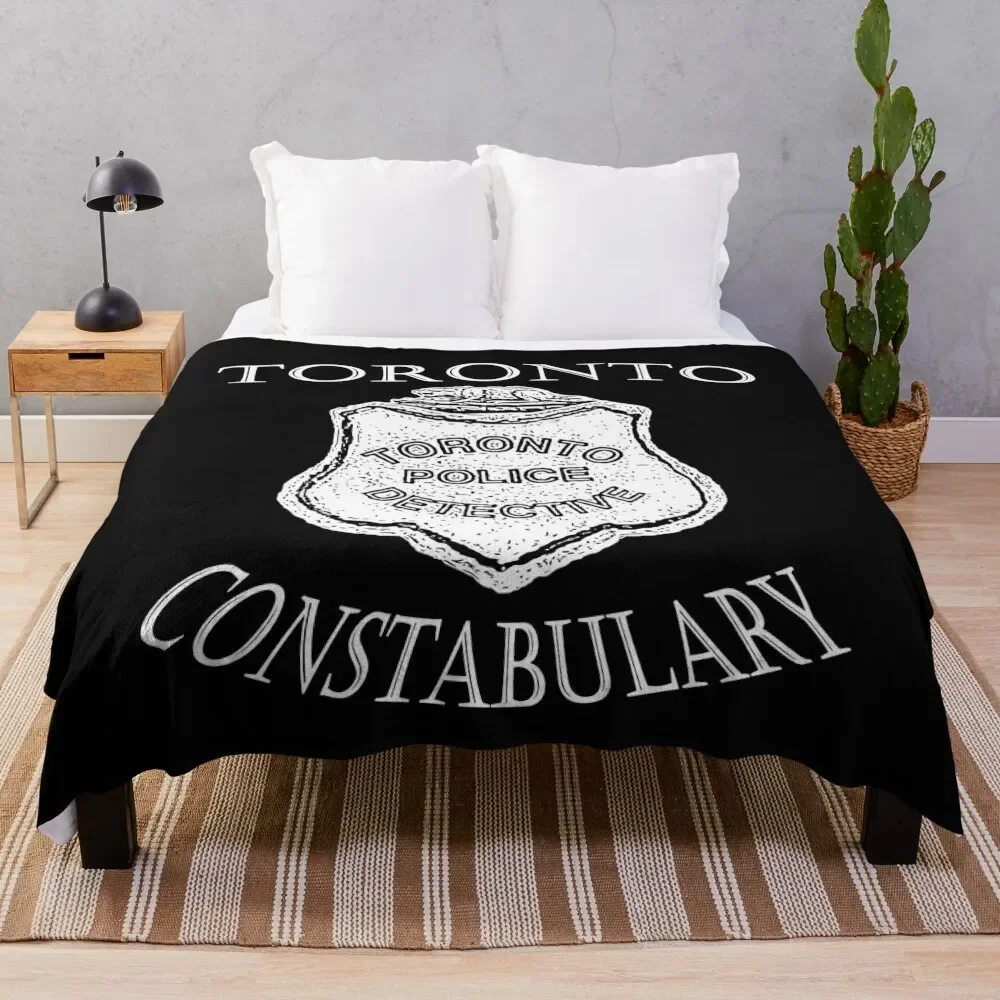 1900's Murdoch Mysteries Inspired Badge Shirt Throw Blanket Hairys Beautifuls Blankets