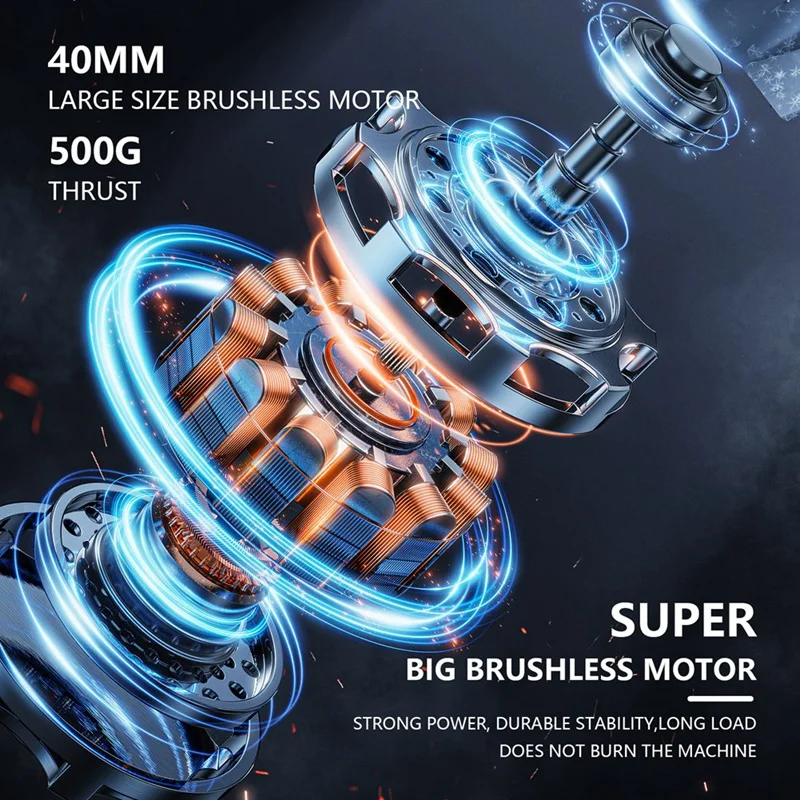 X20 40MM 110000 Ventilatore turbo RPM 30W Ventilatore violento a ricarica rapida bidirezionale Ventilatore per foglie Ventilatore turbo Jet per autolavaggio