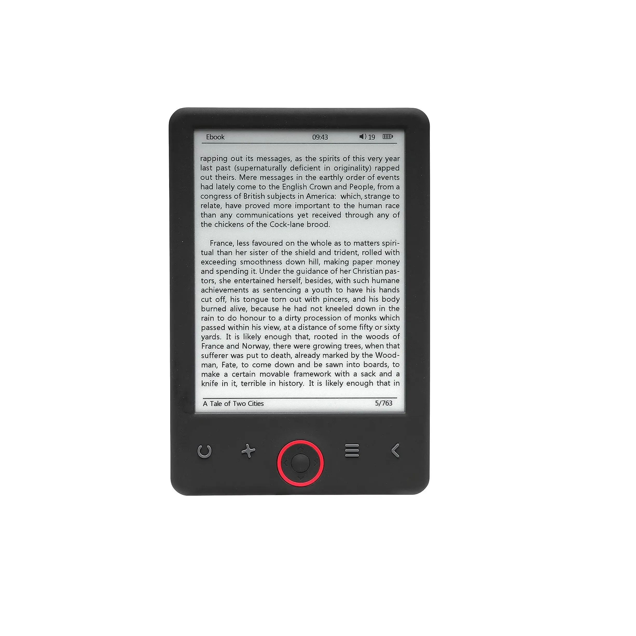 E-book DENVER EBO 626 electronic book display 6 electronic ink 1024x758 memory 4GB black battery 1500mAh lithium ebook