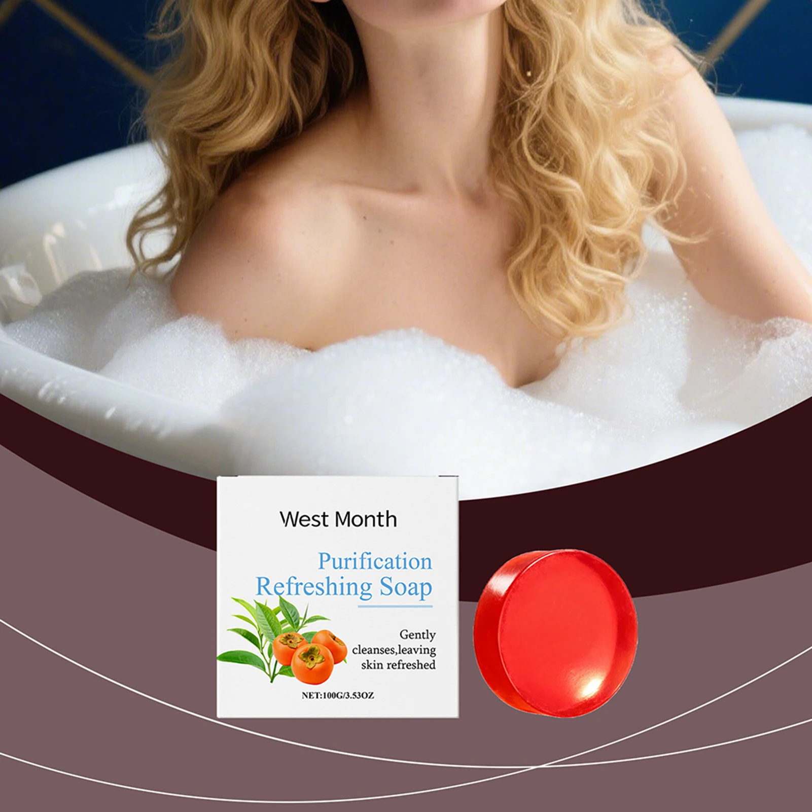 

Мыло для тела с экстрактом хурмы для глубокого очищения и увлажнения, устраняющее неприятный запах, для всех типов кожи, в том числе для зрелой кожи.