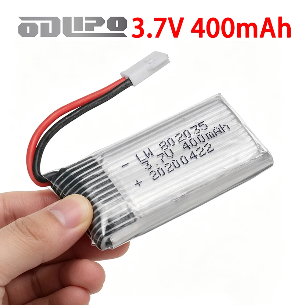 Brand New 3.7V 400mAh Lipo Battery + Charger for X4 H107 H31 KY101 E33C E33 U816A V252 H6C RC Quadcopter Drone Spare Parts