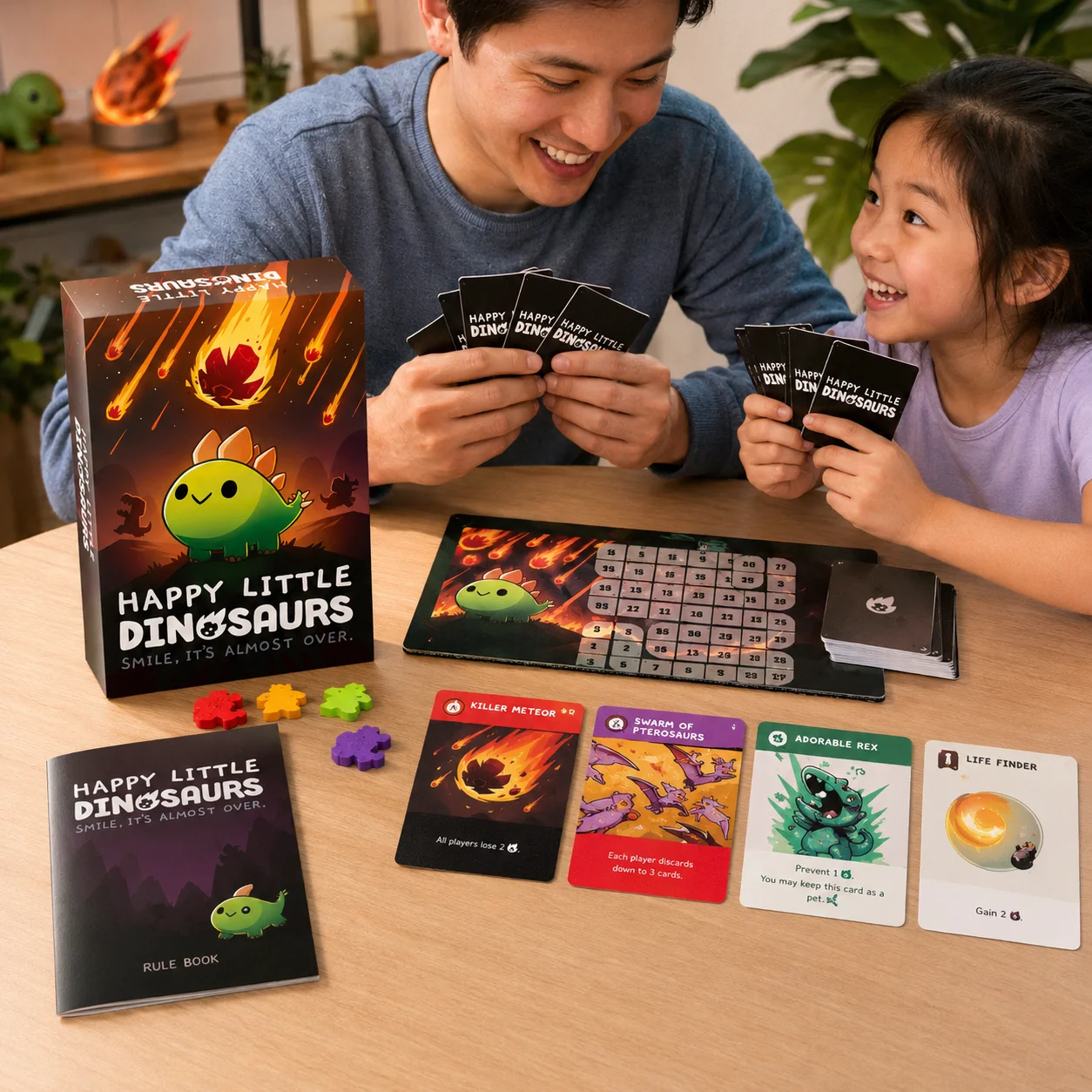 Happy Little Dinosaurs Cute Survival Strategy Card Board Game Fun Adventure Family Party Kids Adults Gift English Version - view 5