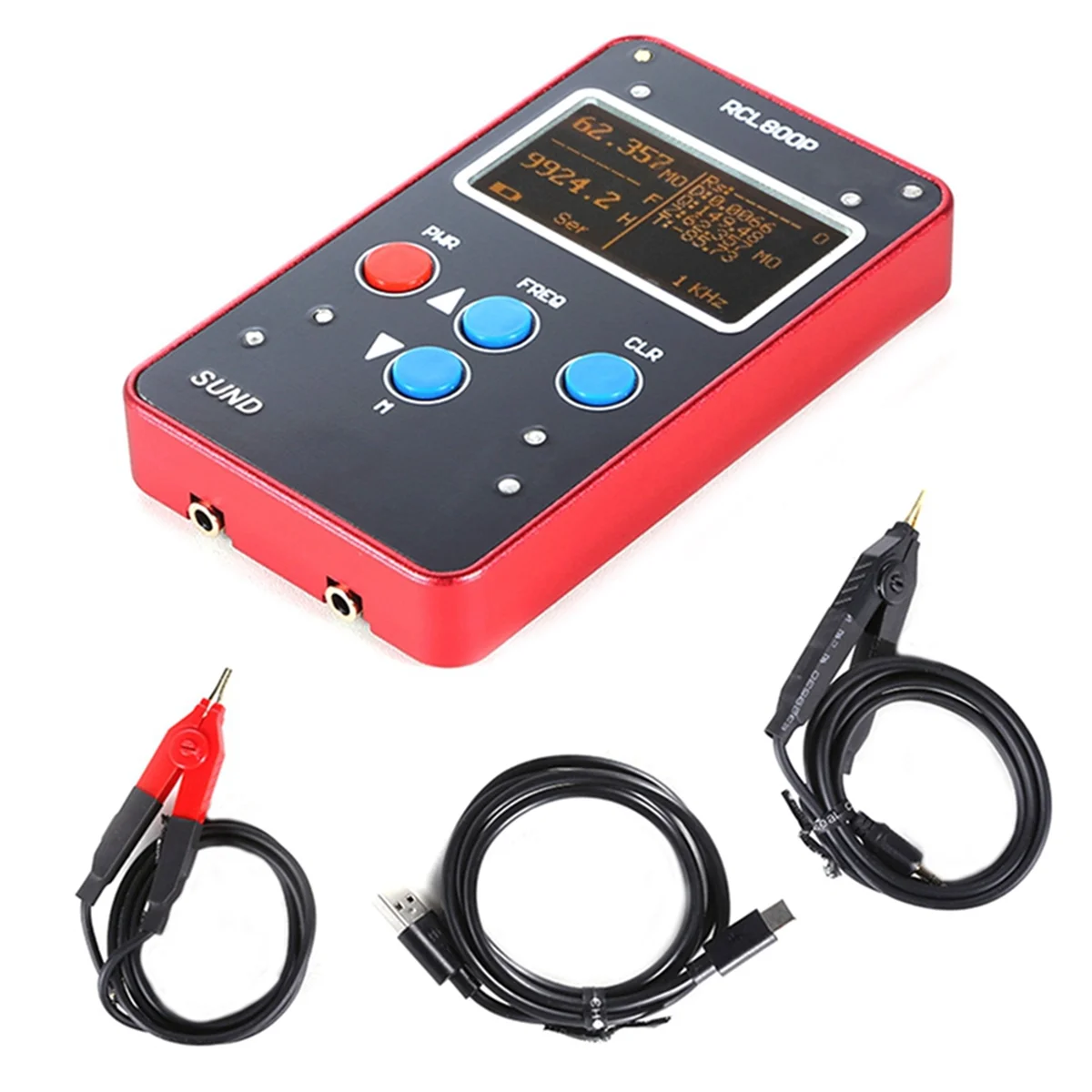 

Digital Bridge Handheld RCL800P Mini Slim Precision Digital Bridge Resistance Capacitance Inductance Meter ESR Meter