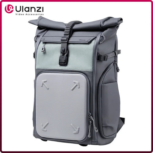Ulanzi BP04 Mochila para câmera de casca dura Bolsa para fotografia de grande capacidade DIY espaço lateral acesso rápido para viagens ao ar livre