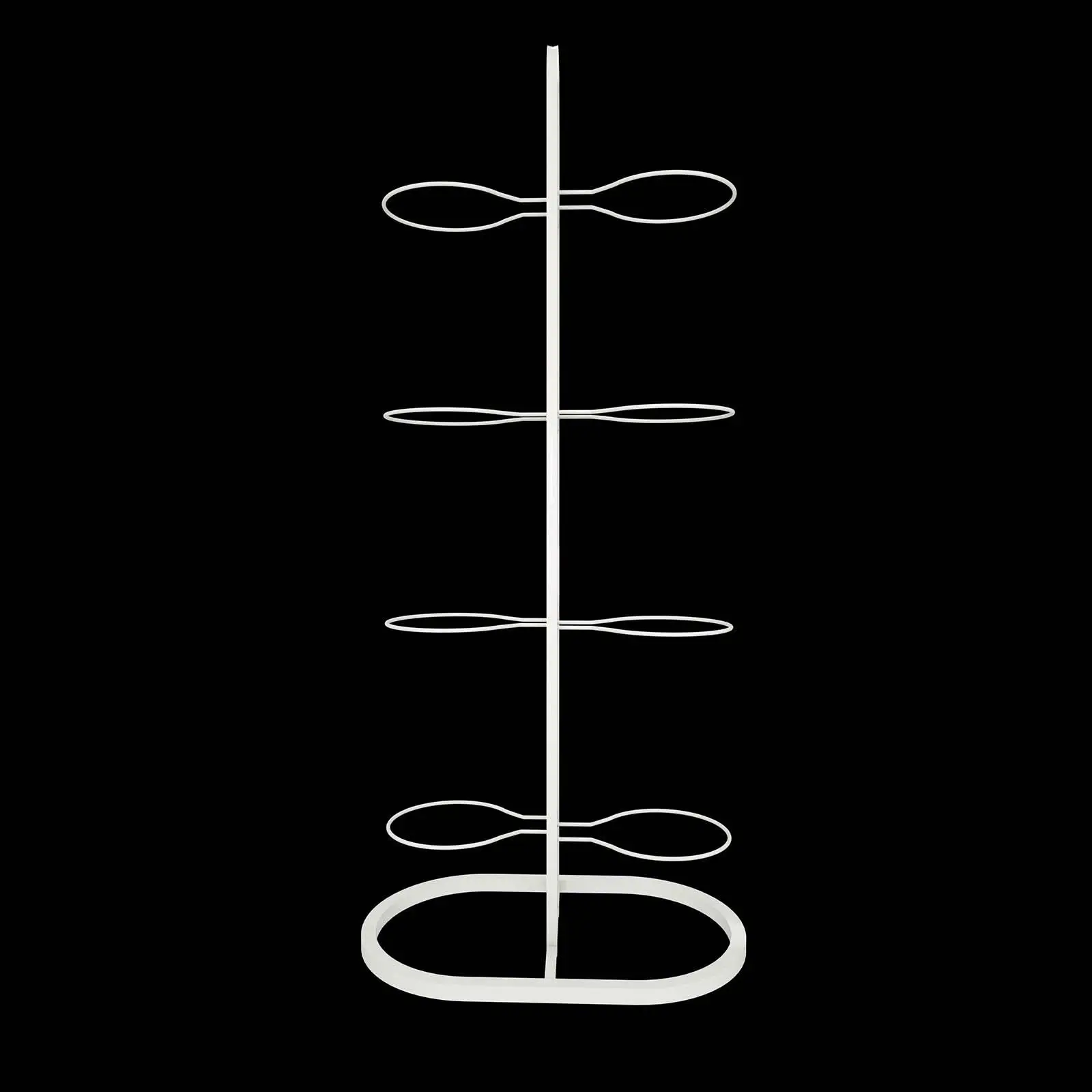 

Vertical Iron Basketball Rack 8 Tier Display Holder for Indoor Garage Gym Sports Equipment