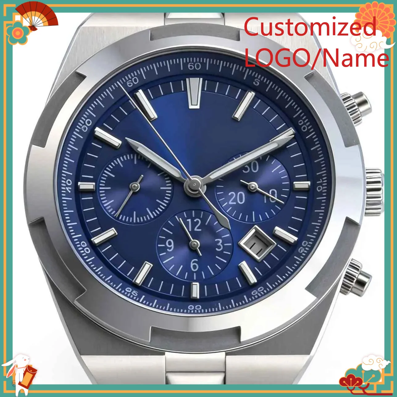 

DONG Store 40mm Men Luxury Watches in 904L Steel Automatic Mechanical Movementv Customized Watch