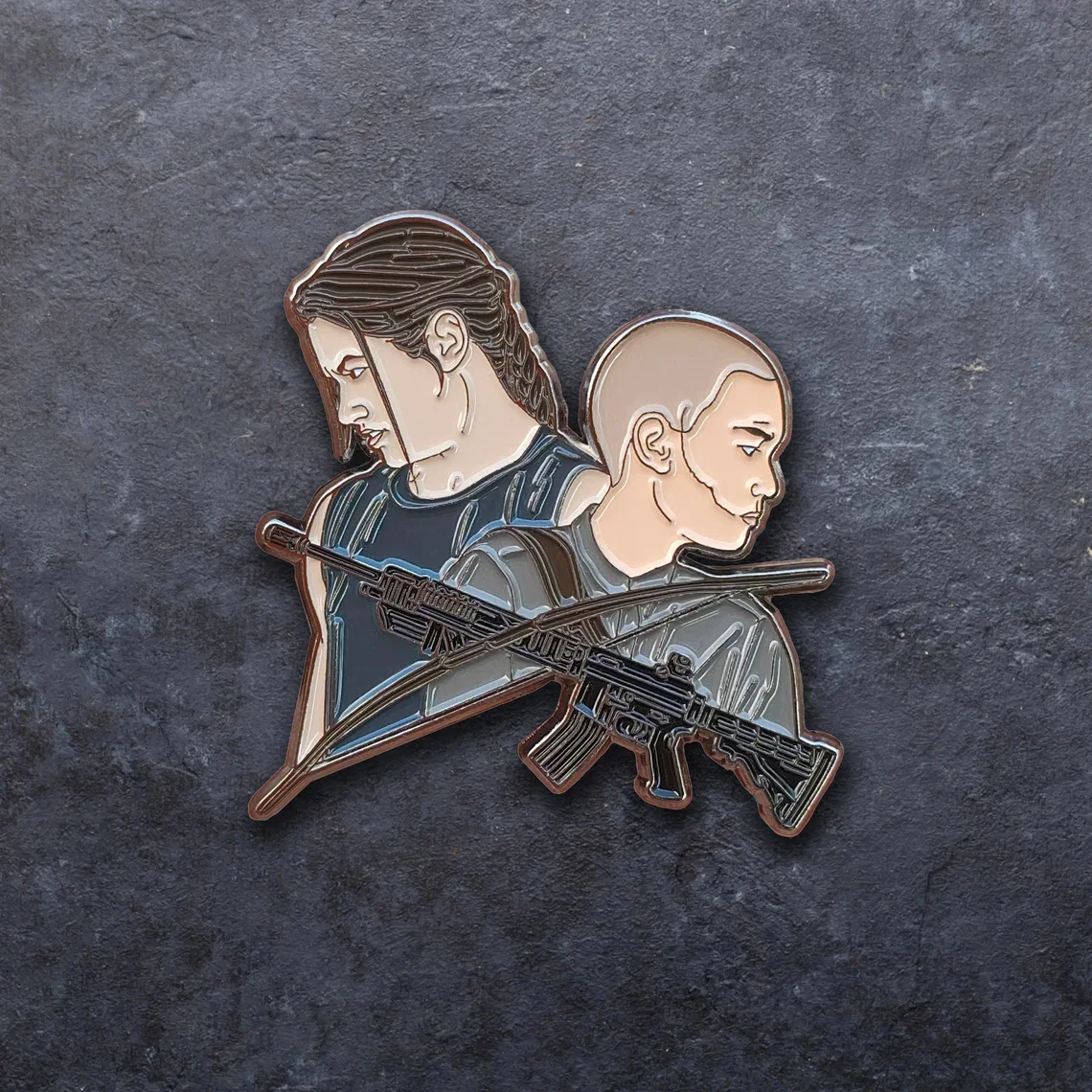 2023 New Classic Game Film Tv the Last of Us Part Ii Abby & Lev Enamel Pin Bag Hat Lapel Brooch Jewelry Cosplay Gift