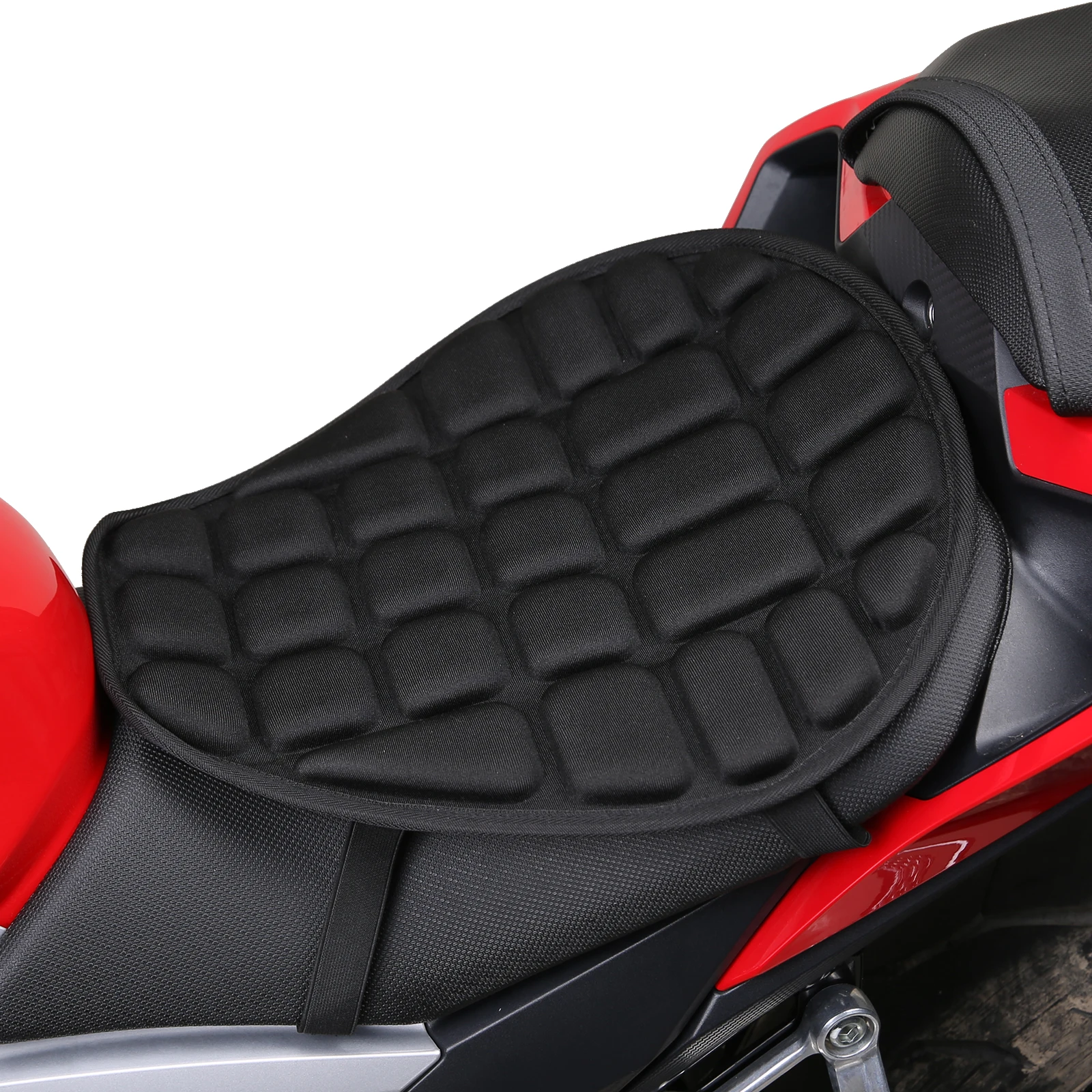 

Motorcycle Seat Cushion Breathable Heat Insulation Air Pad Cover Anti Slip Sunscreen Electric Bike Seat Cover Shock Absorption