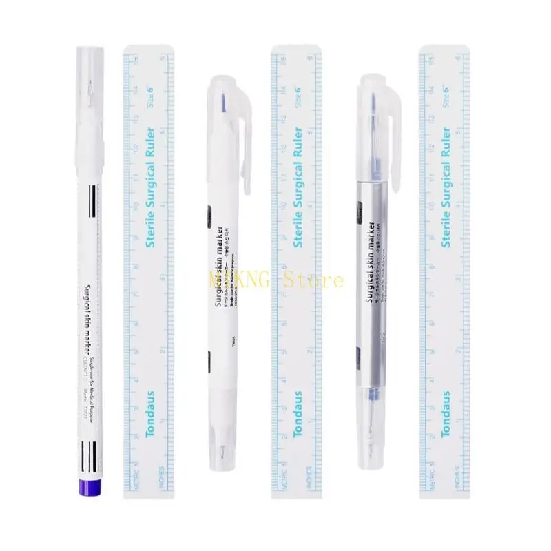 Makeup Positioning Marker Pen, Microblading Marker Pen with Paper Ruler best sale