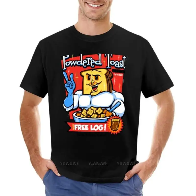 summer t-shirt for mens Powdered Toast Crunch T-Shirt custom t shirt graphic t shirt t shirts for men pack cotton boys tops