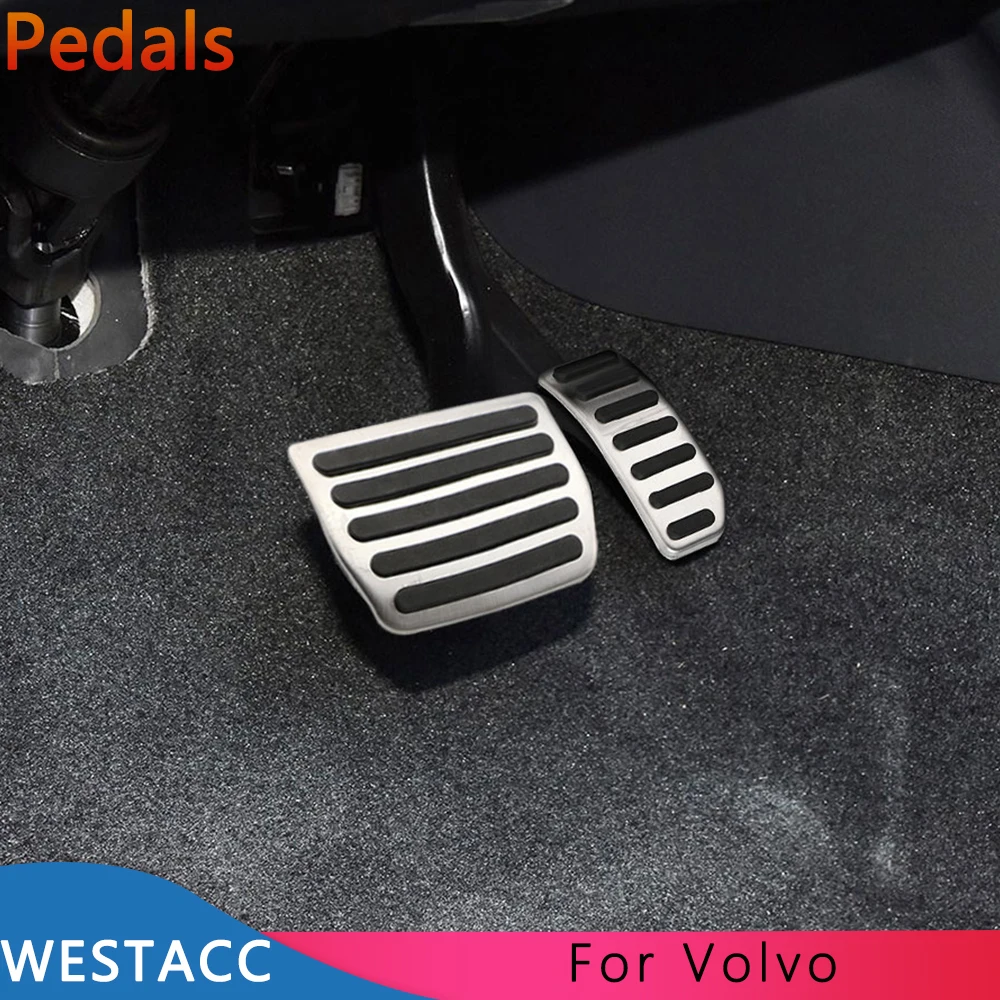 

Stainless Steel Car Pedals Accelerator Brake Pedal for Volvo XC60 XC70 V60 V70 S60 S60L S80 S80L 2009-2015 AT MT Accessories