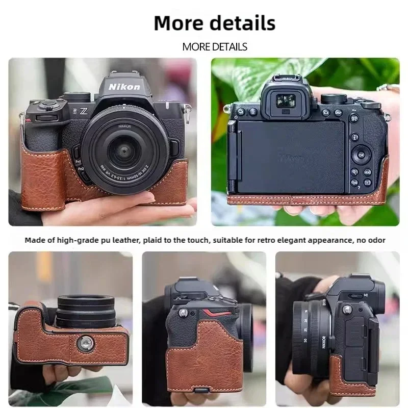 Camera Protective Case For Nikon Z50II Camera Case Z50II Leather Case Camera PU protective case leather Bag