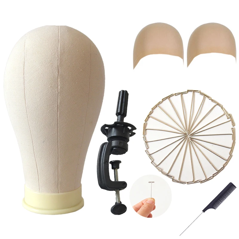 

Wig Stand 22-23inch Mannequin Head Canvas Wig Head for Hairstyle Display Making Wig Stand With Head Wig Supports Holder