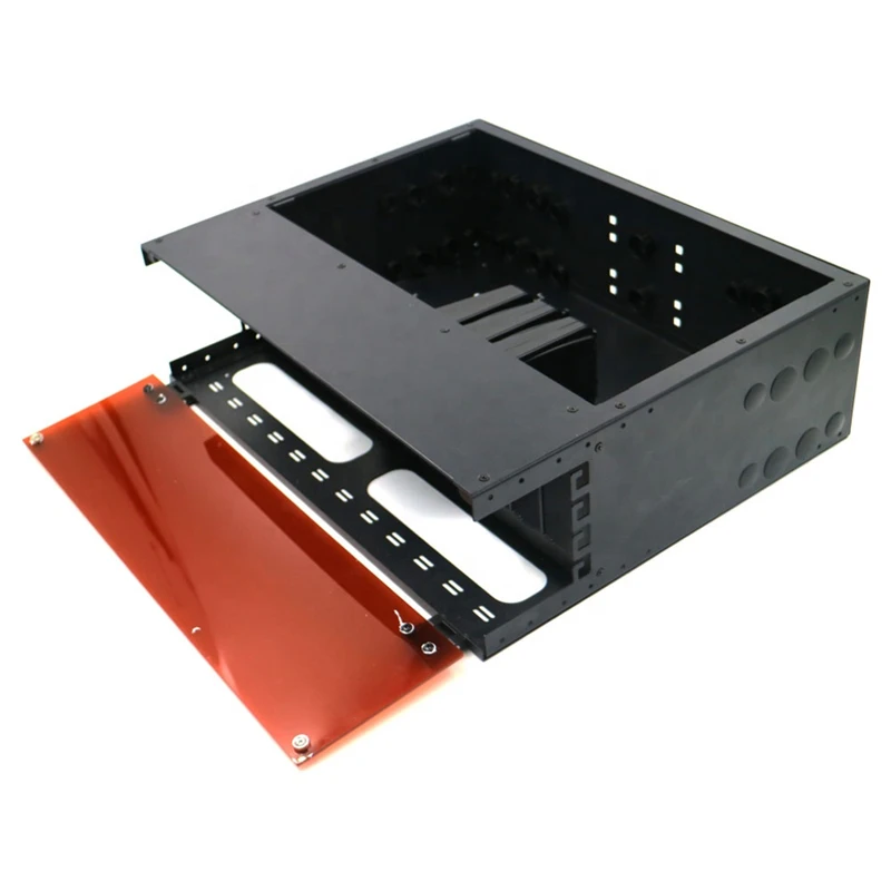 Fiber Optical Black MPO Cabinet Optic 288 Port Patch Panel