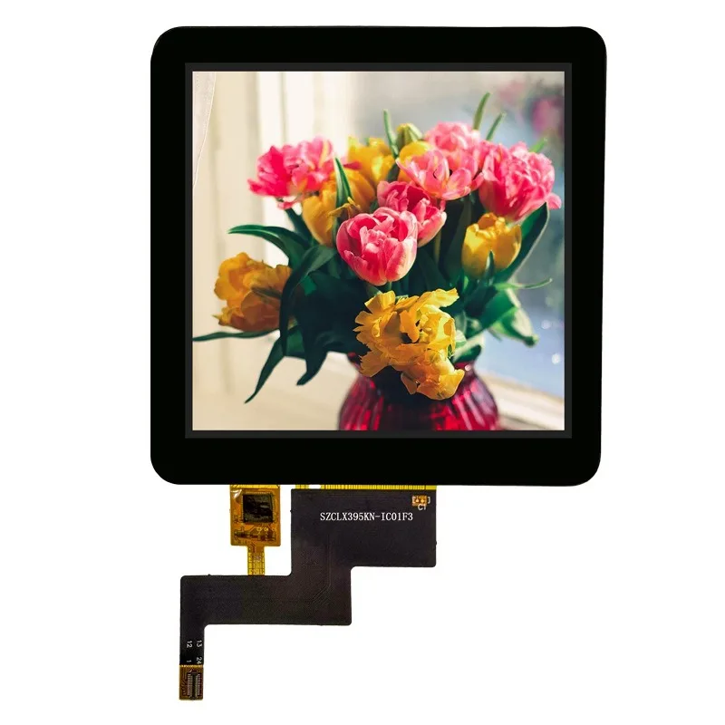 3.95 inch capacitive touch square screen IPS high definition resolution 480 * 480 smart home smart