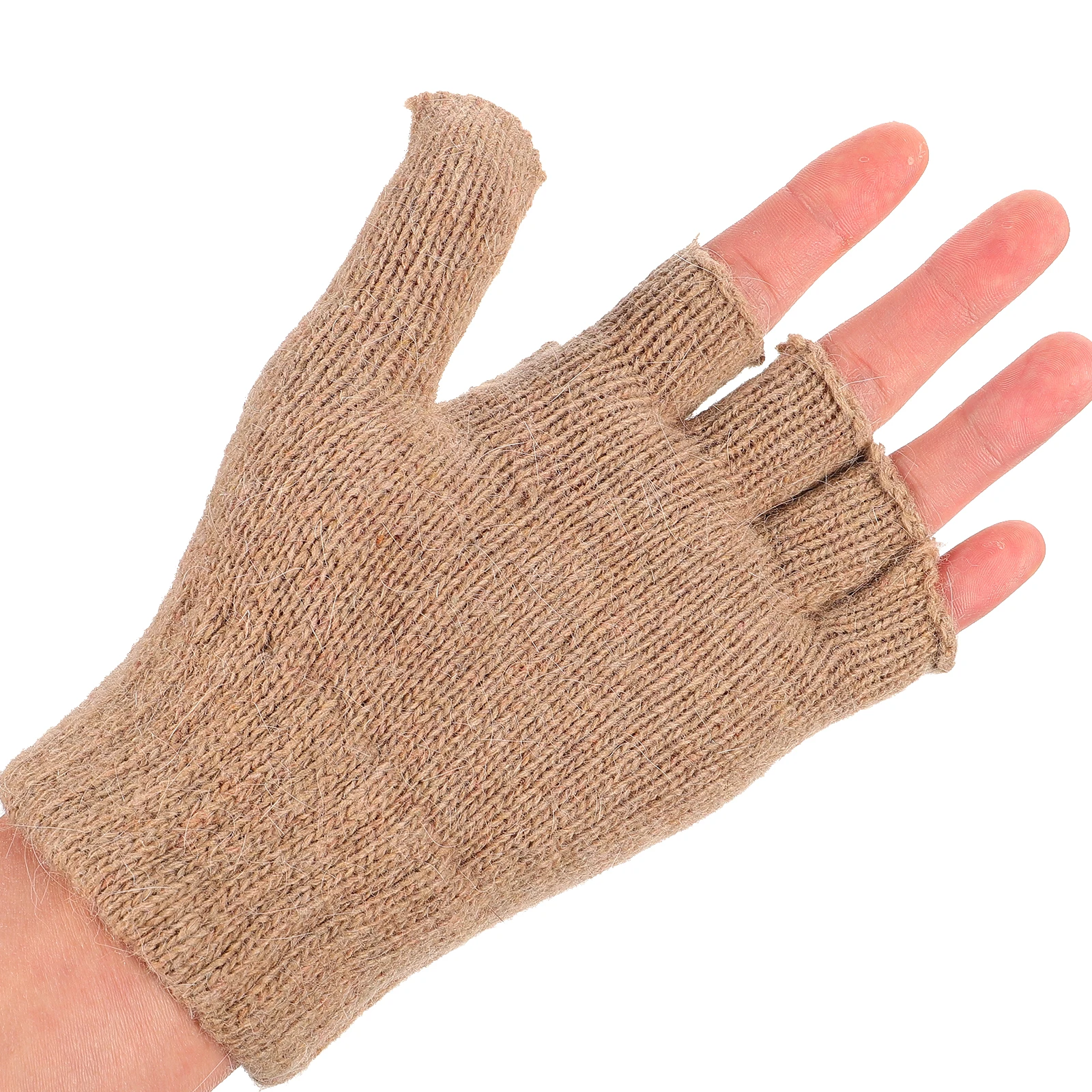 

Gloves Thermal Half Finger Knit Fingerless Women Winterhandschuhe Pink Compression Brown Brauthandschuhe Damen Student