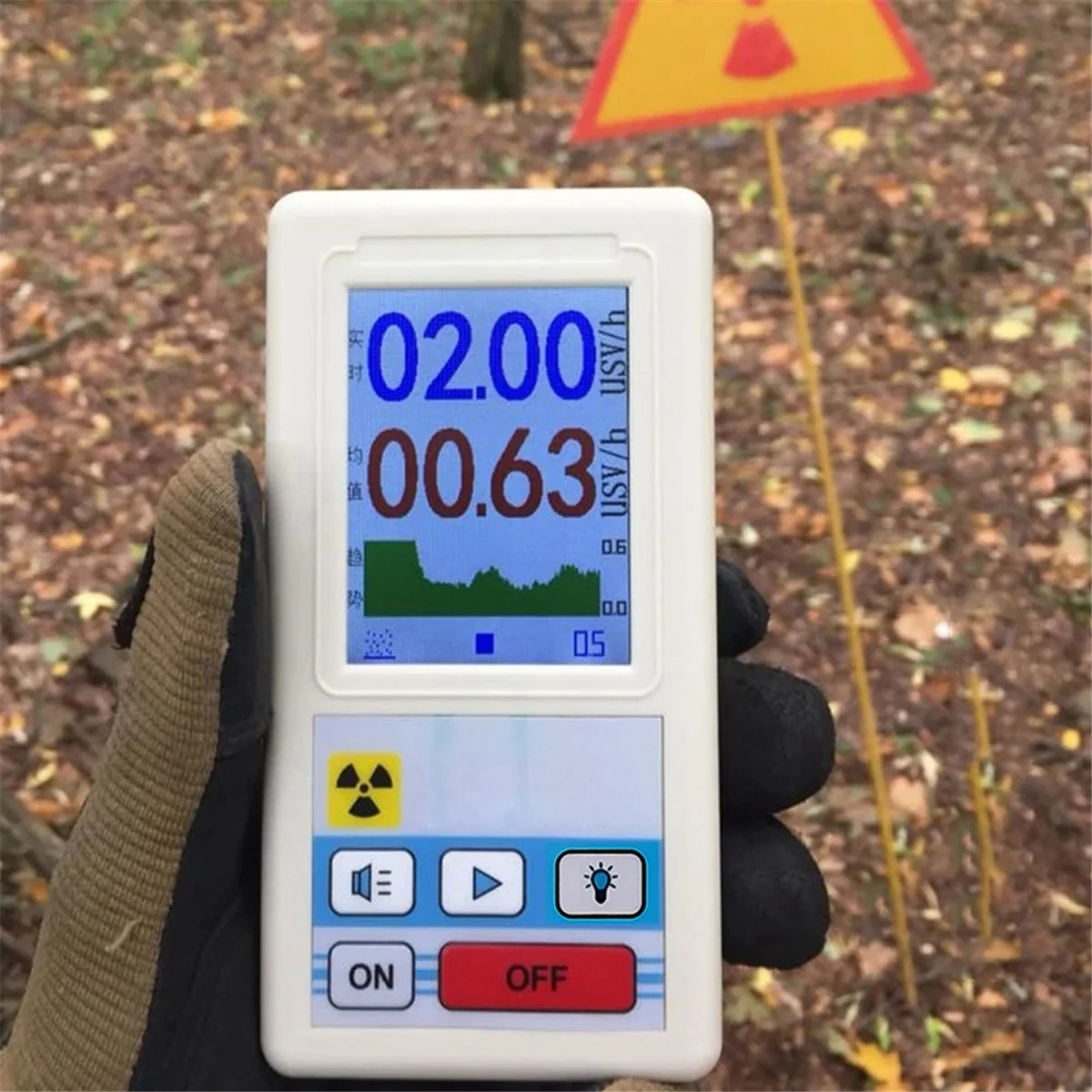 

A002 BR-6 Geiger Counter Nuclear Radiation Detector Personal Dosimeter X-Ray Beta Gamma Detector LCD Radioactive Tester