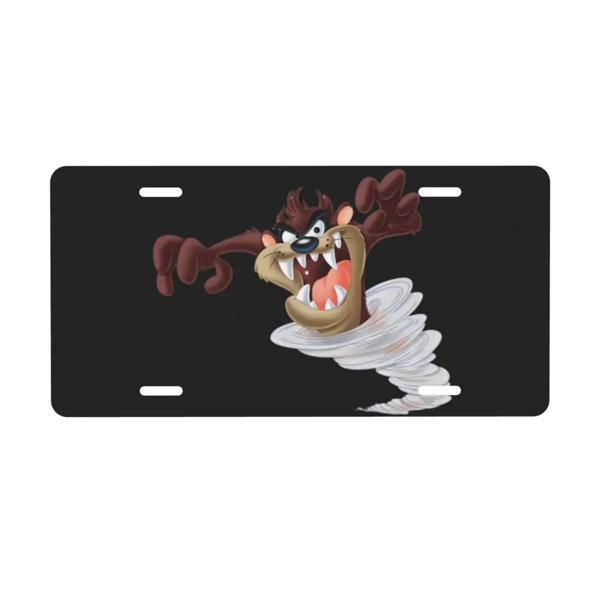 Custom Tasmanian Devil License Plate Cool Taz Cartoon Decorative Car License Plate Aluminum Metal Sign Vanity Tag 6 X 12 Inch