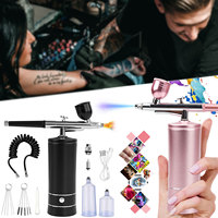 Cordless Airbrush Kit with Compressor Handheld Mini Air Brush Gun Set Craft Cake Portable Spray Gun Painting Nail Art Tattoo