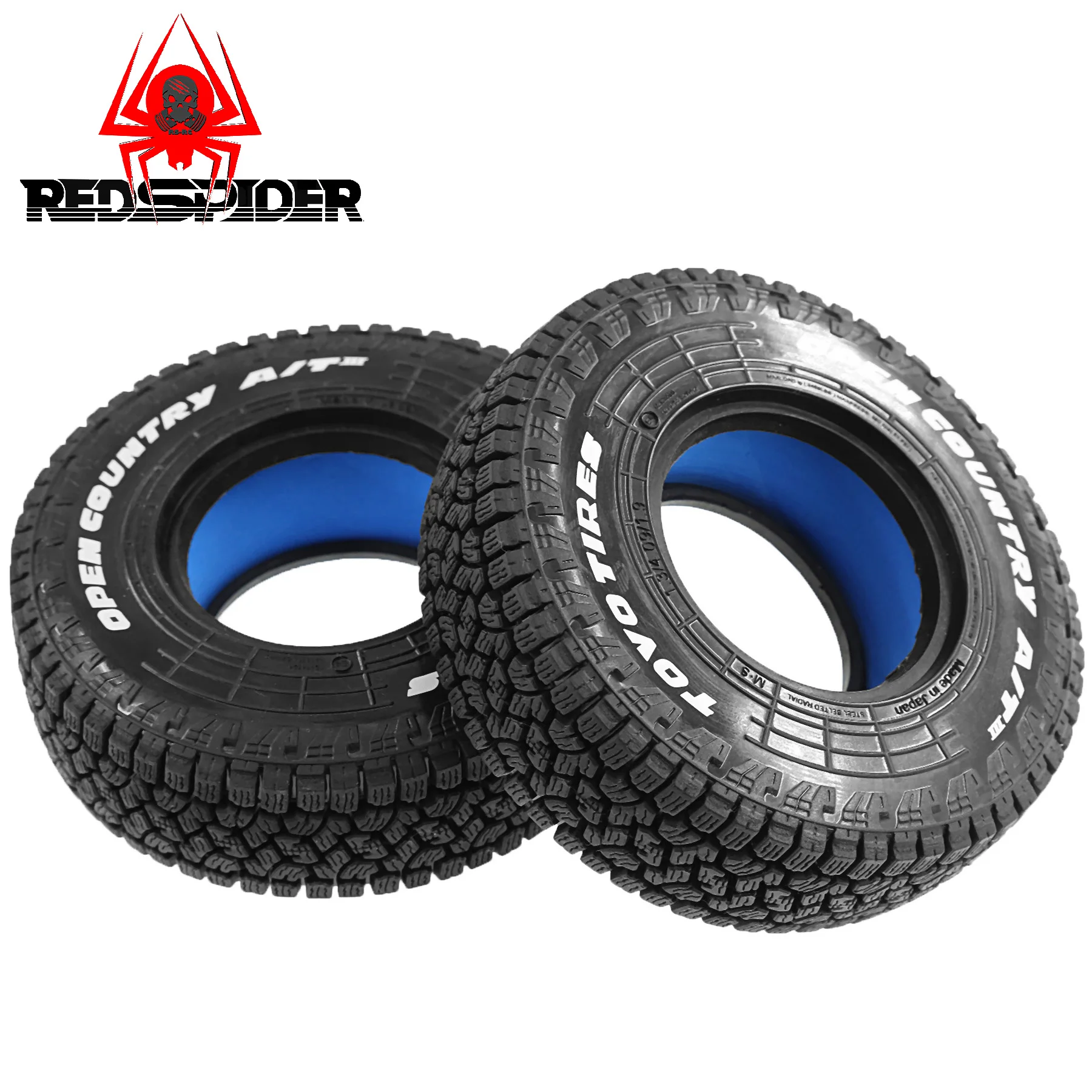 4PCS 105MM 1,9 RC Crawler 105mm Gummireifen für Axial SCX10 TRX4 D90 TF2 Off-Road All-Terrain 1:10 RC Auto, High Grip Non-Slip