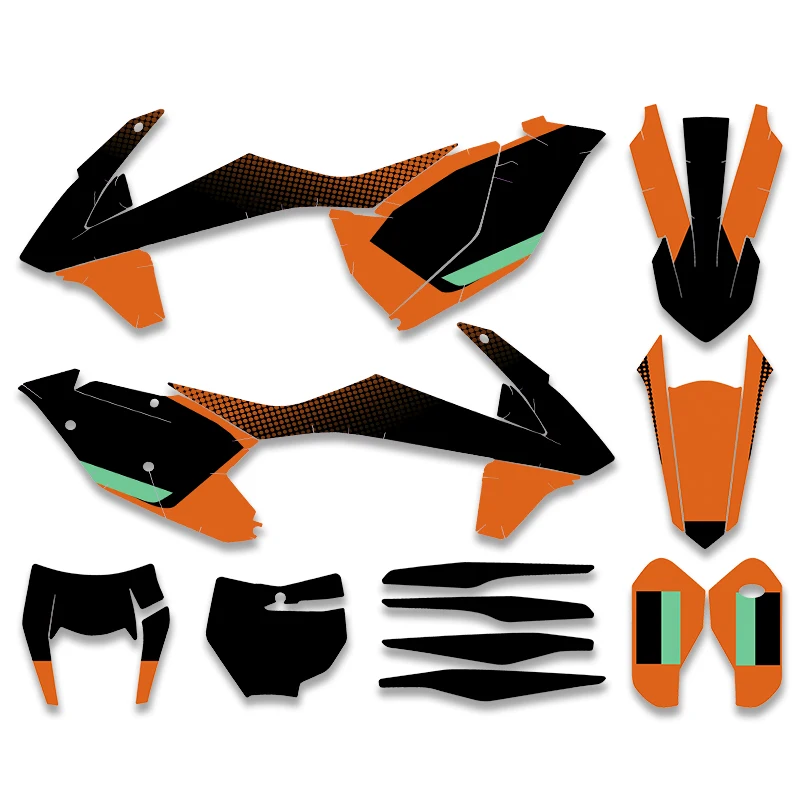 SPACE MOTO  Custom Graphics Decals Stickers For KTM 125 250 350 450 500 SX SXF XC XCF 2016 2017 2018 EXC EXCF XCW 2017 2018 2019