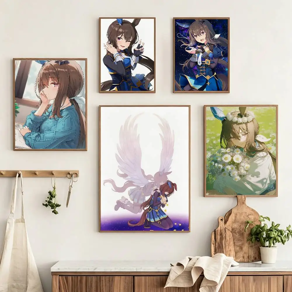 Admire Vega Umamusume Poster HD, art mural auto-adhésif imperméable, idéal pour la maison, le bureau, le dortoir, cadeau personnalisable