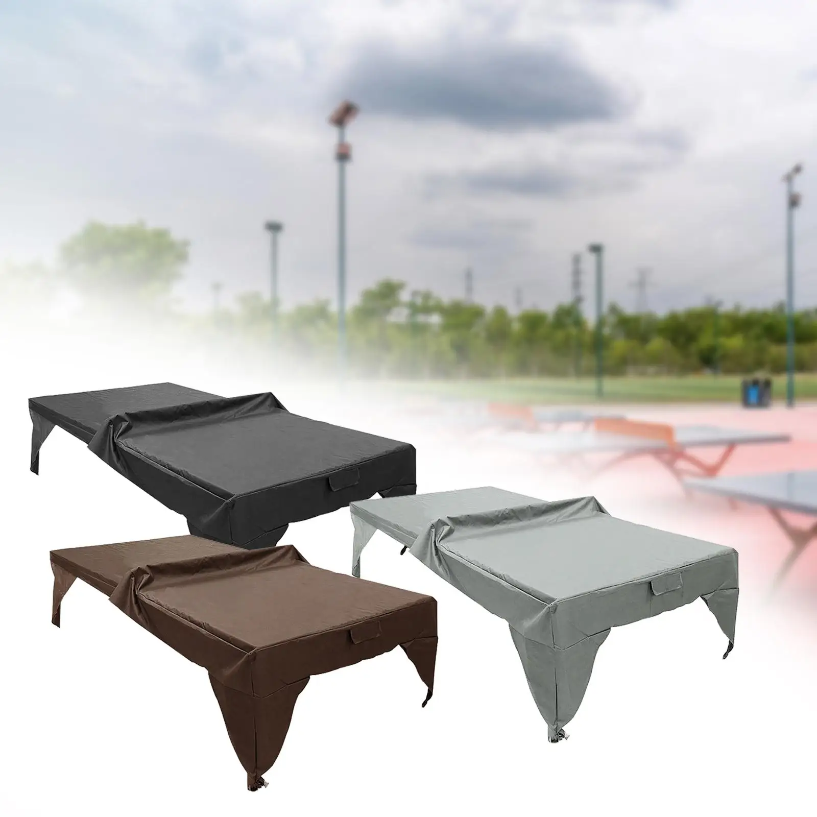 Ping Pong Table Cover Ping Pong Accessories Premium Courtyard Sun Protection Water Resistant Table Tennis Table Cover Dust Cover