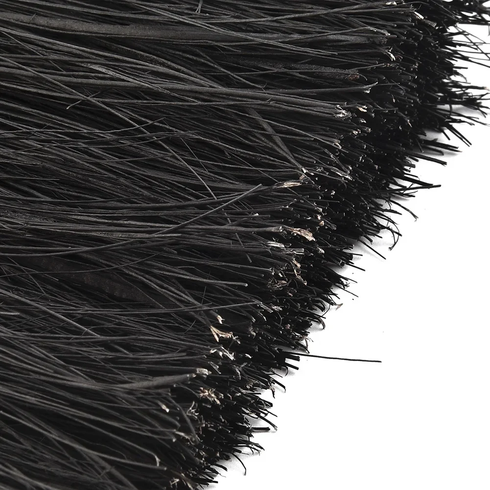 Fireplace Brush Wooden Handle Round Shape Brush Head Replacement Plastic Handle Wall Cleaning Tools For Fireplace Maintenance