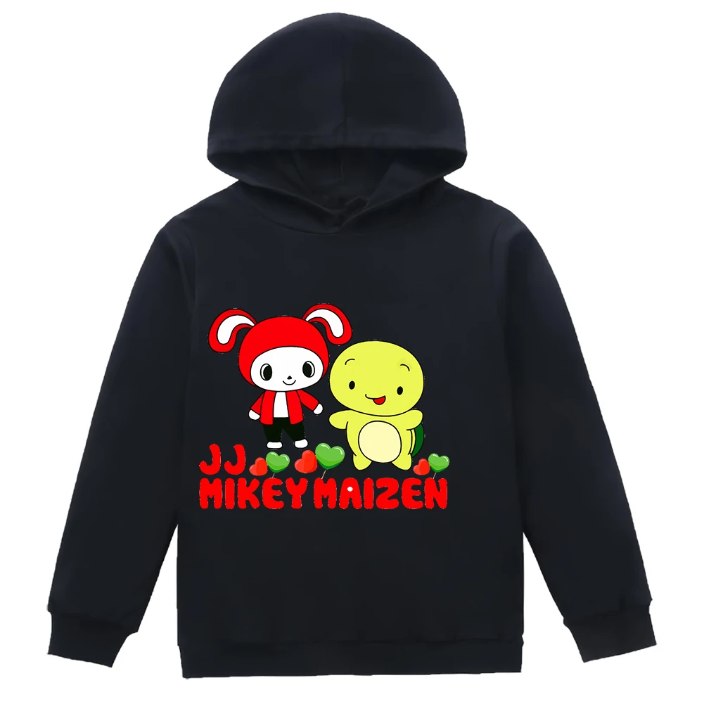 JJ Mikey Maizen Hoodie Unisex Long Sleeve Boys Girls Hooded Sweatshirt Harajuku Streetwear Youthful Youtuber Fashion Clothes