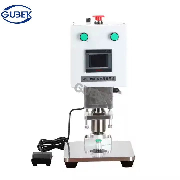 

13mm 20mm Full Electric Small Bottle Solution Glass Vial Metal Aluminum Caps Stopper Crimping Sealing Capping Machine