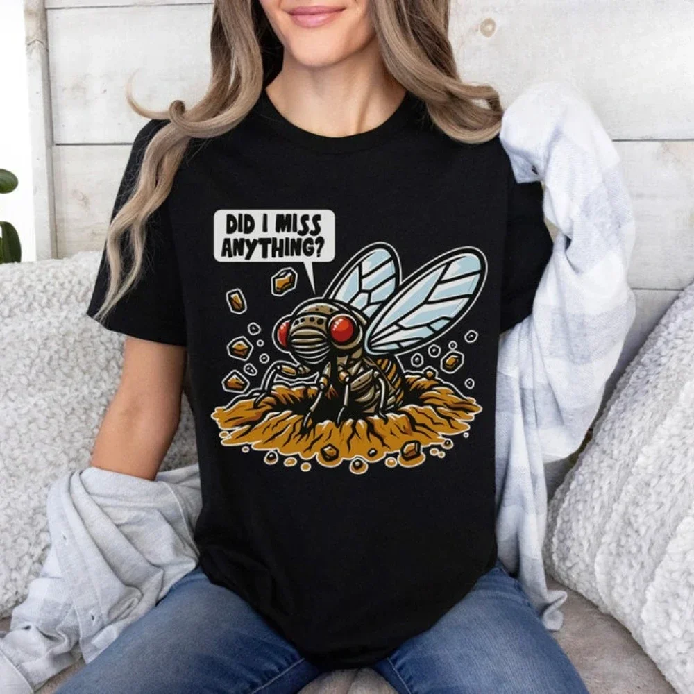 Funny Cicada Reunion Summer 2024 Shirt Cicada Concert Tee Humorous Cicada Invasion Nature Insect Lover Clothing Aesthetic Y2k