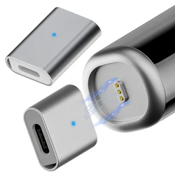 USB C/8 Pin Female To Magnetic 3Pin Adapter Aluminum Alloy Charging Adapter Type C Connector for Laifen Wave Electric Toothbrush