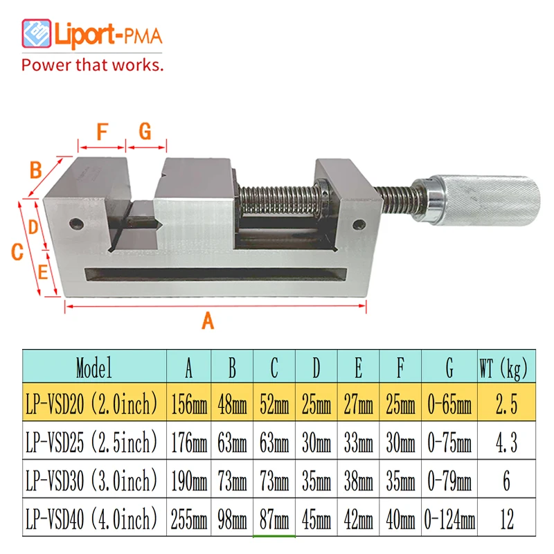 2.0 Inch Premium Super Precision Grinding Toolmaker Vise - Hardened Surfaces, Accurate and Versatile,Liport-PMA,Taiwan Original