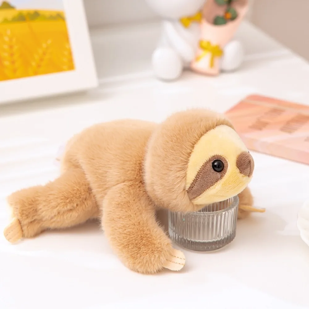 Pluszak Leniwiec Husky Leżący Zwierzę Świnia Panda Ozdoba na Stół Szop Pracz Niedźwiedź Pluszowy 18cm Miękka Poduszka Wypchana Lalka Dekoracja Domu