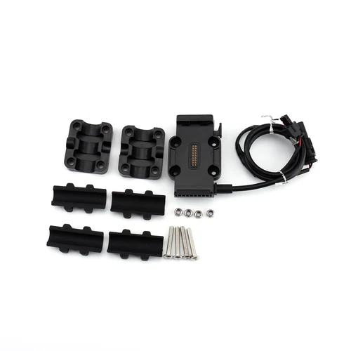 Imagen 2 del producto Base de alimentación Universal, soporte de navegación para teléfono, fuente de alimentación, carga inalámbrica, Base de barra antivuelco de 12mm/22mm para BMW R1250GS ADV R1200GS