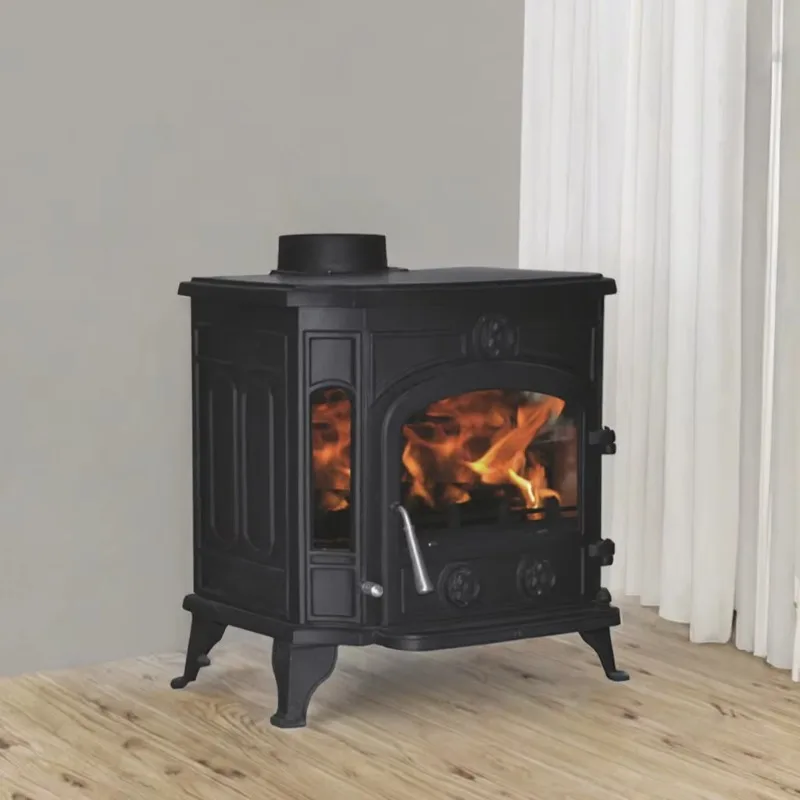 Cast Iron Wood Stove Fireplace Freestanding Smokeless Three-Stage Combustion Heating Decorative European Design Living Villa lzx