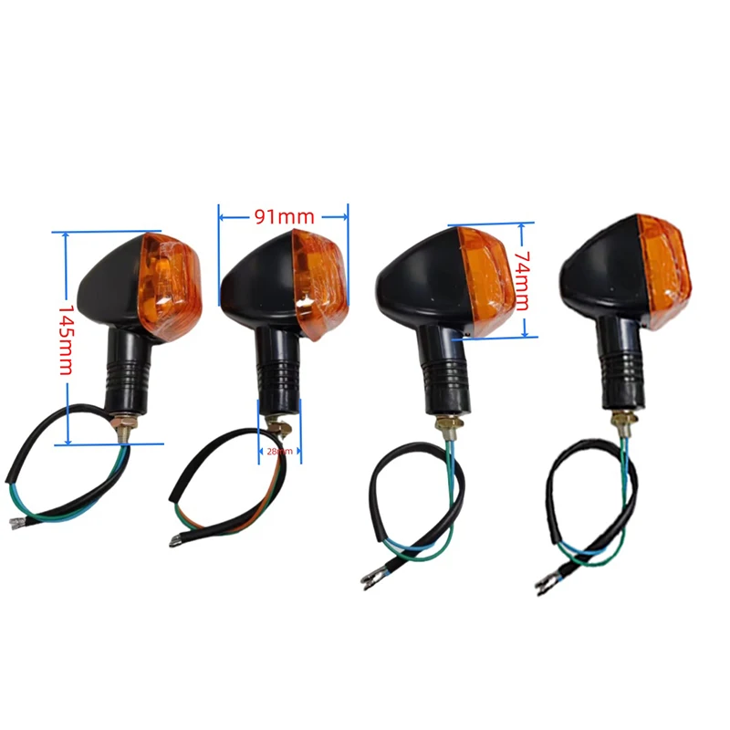 Universal Motorcycle Signal Turning Light for Haojue Suzuki Qjmotor GT125 EN125 HJ150 HJ125 Indicator Flasher Yellow Winker