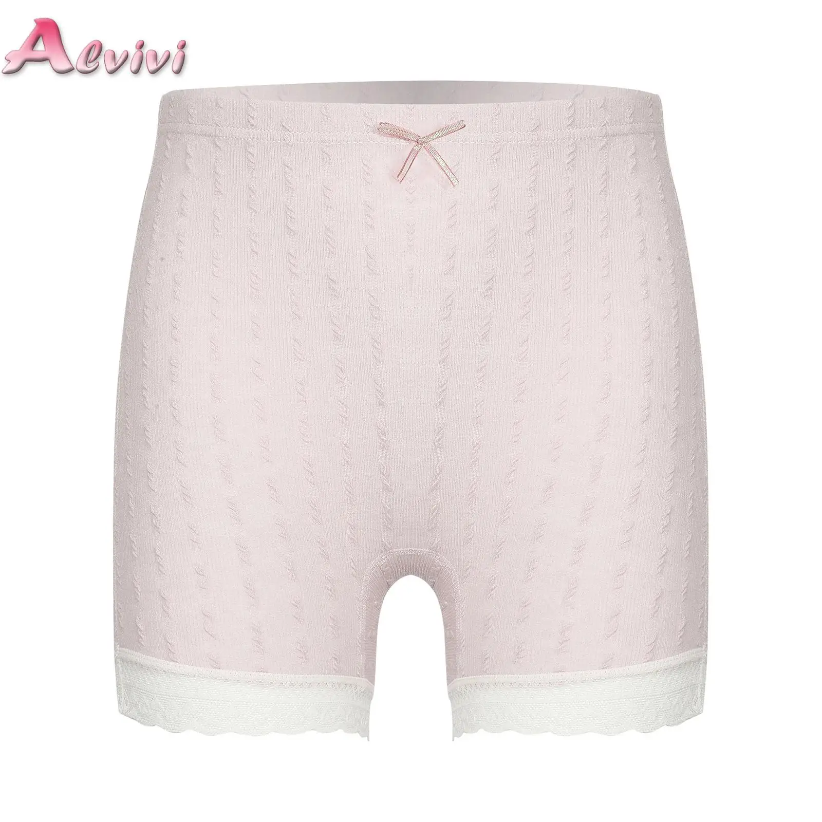 

New Sexy Bowknot Lace Shorts Sexy Short Pants Kids Girls Safety Pants for Dress Panties Skirt Shorts Teenage Breathable Shorts