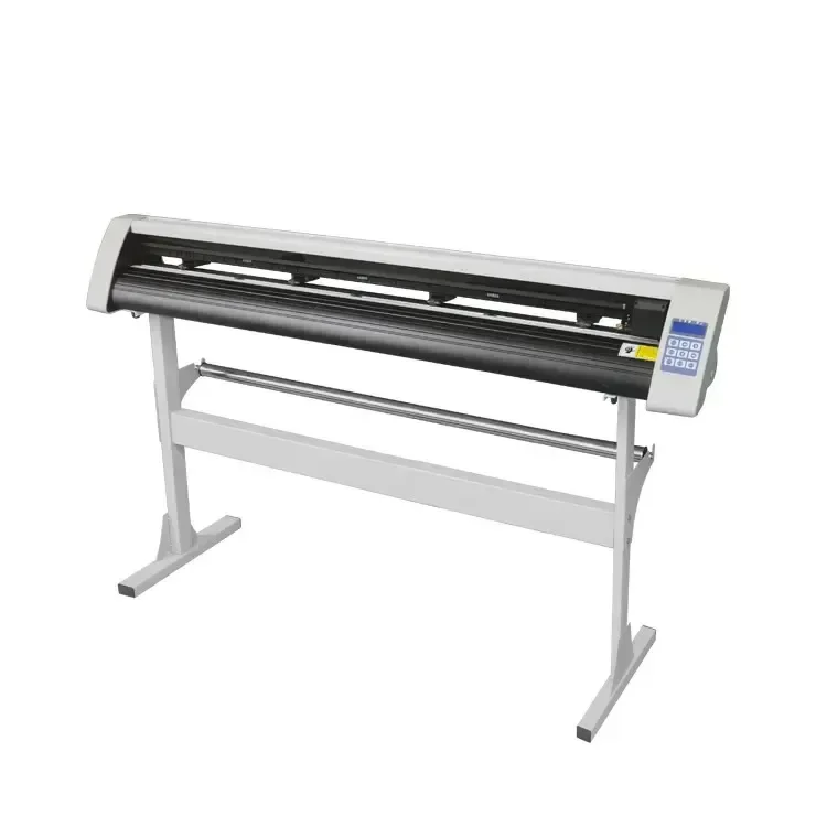 Low price and hot sale semi automatic contour  cutter plotter PE1350 graph plotter machine with laser scan for vinyl sticker