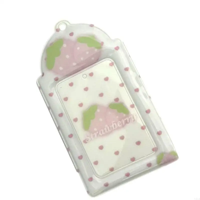 Y5LB 3Inch PVC Card Covers Card Sleeves Photo Card Case Photocard Sleeve for Women