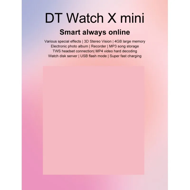 4GB ROM DT Watch X Mini Smart Watch Series 10 AMOLED Compass NFC Bluetooth Call 41mm 1.85'' AI Voice Sport Smartwatch Men Women