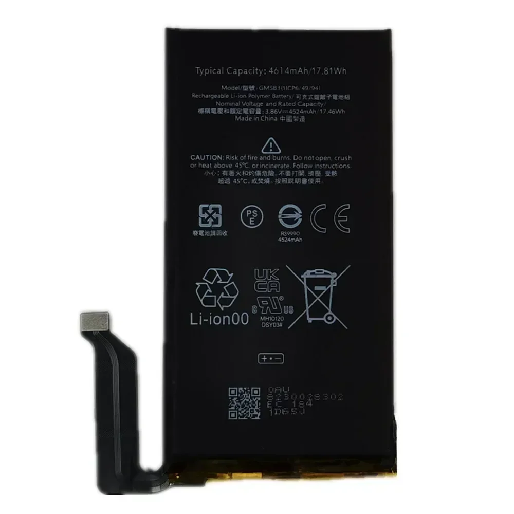 2025 Years 4614mAh GMSB3 Orginal Battery For HTC Google Pixel6 Pixel 6 High Quality Genuine Replacement Phone Battery Bateria