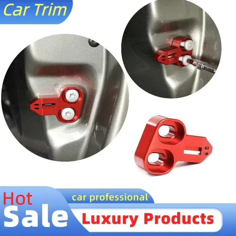 Aluminum Alloy Auto Tailgate Door Lock Outer Buckle Striker Limit Stopper for Land Rover Defender 90 110 130 2020 2021 2022 2023
