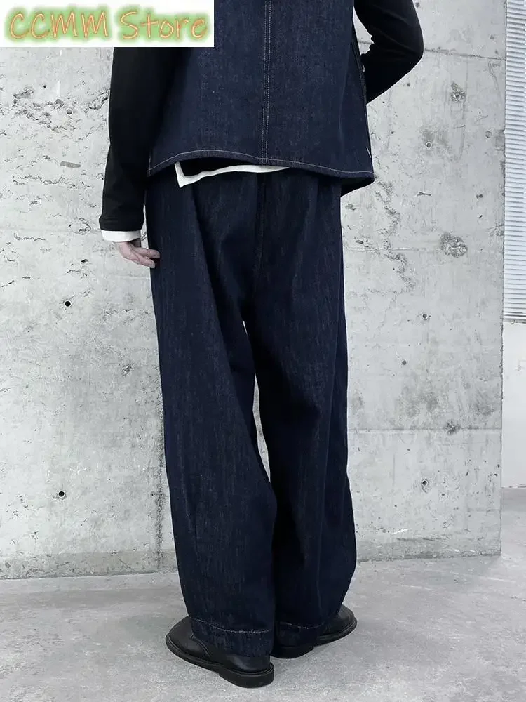 High Elastic Waist Drawstring Blue Denim Pocket Jeans Pants New Trousers Women Fashion Tide Spring Autumn