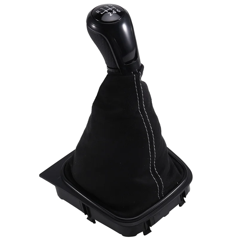 

AT92-Car Interior Replacement Parts Manual Gear Shift Lever Knob Boot 6-Speed For Golf 5 MK5 For Jetta MK3 For SCIROCCO III