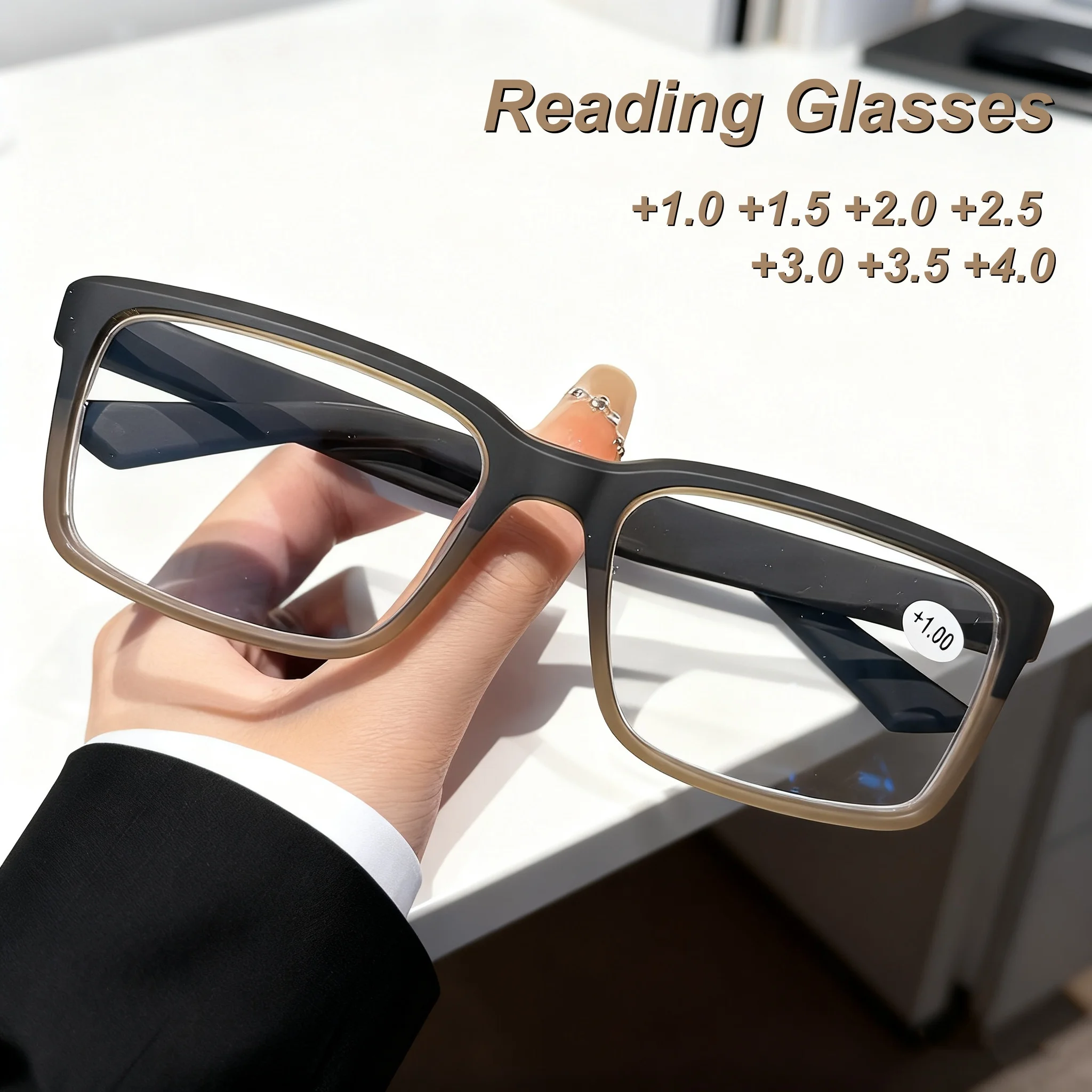 

2025 New Fashionable Personalized HD Women's Reading Glasses Ultra Light Neutral Simple Versatile Anti Blue Light Glasses