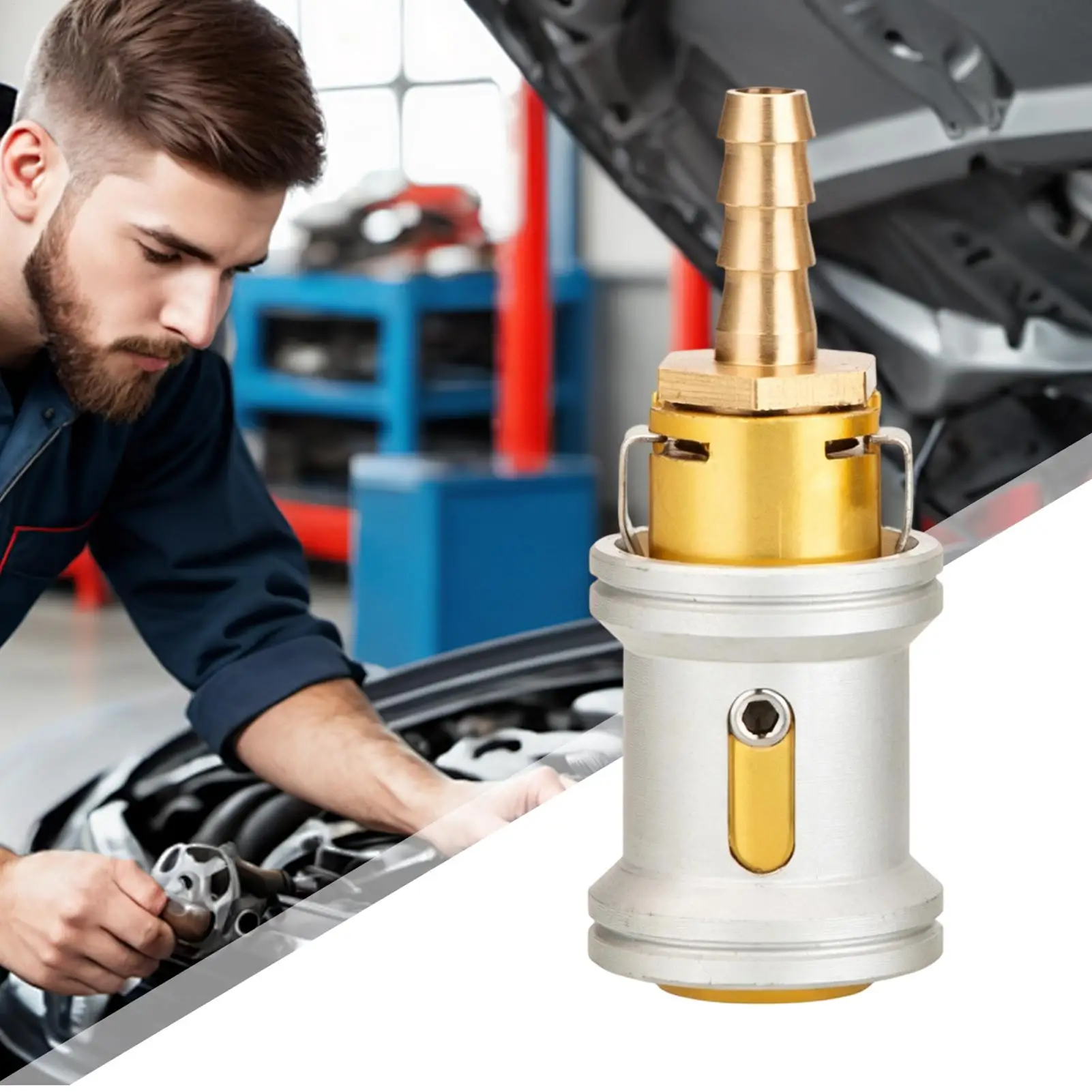Tire Valve Nozzle Clamp Thick Brass Construction Stable Connection Efficient Air Inflation Accessory Match Car Air Pump Equipmen
