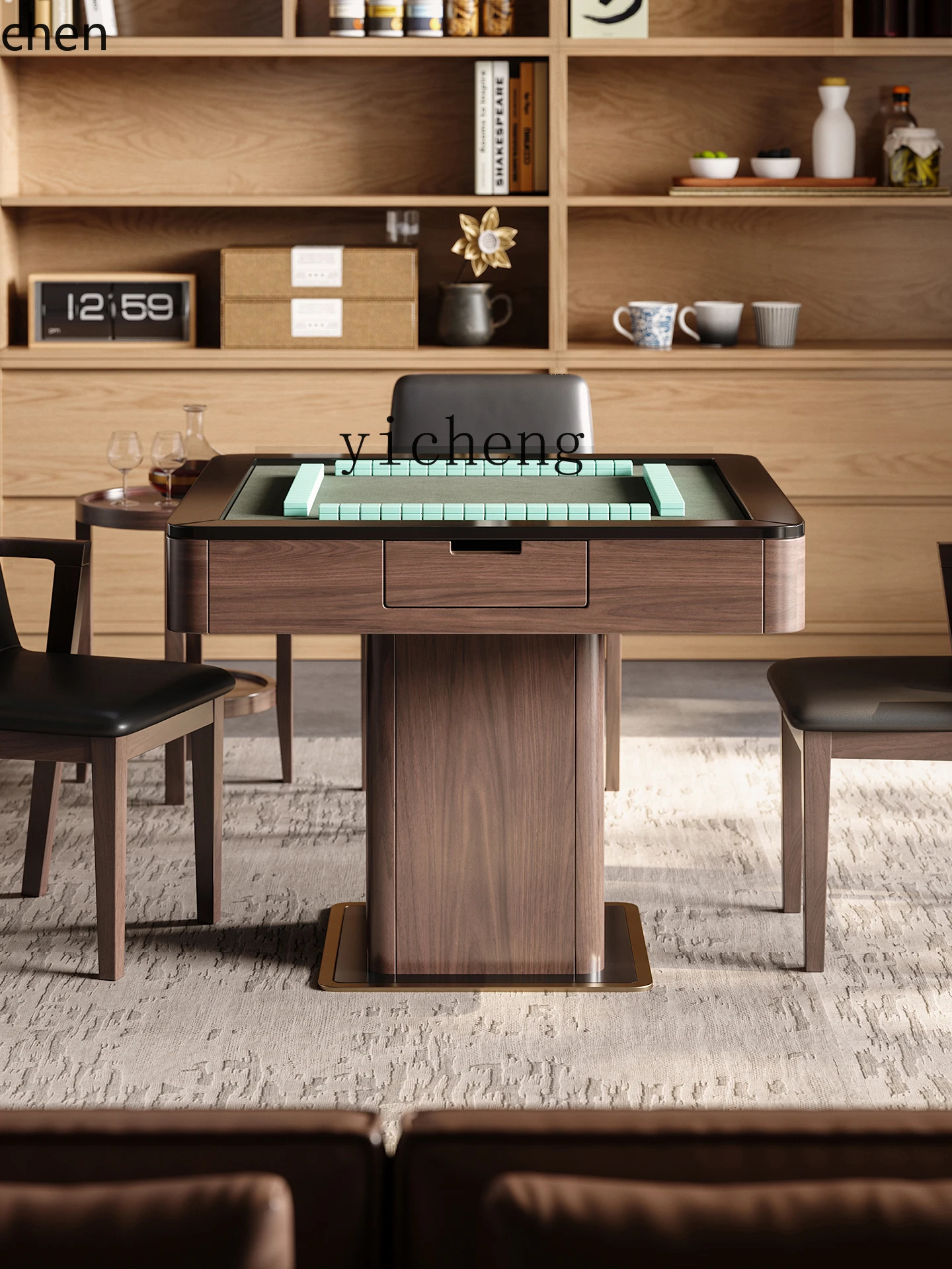 HXL Mahjong Machine Fully Automatic Home Use Integrated Machine Dual-use for Dining Table