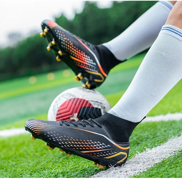 Fußballschuhe Herren X2308 Weiß TF/FG Original Professionelle Jugend Anti-Rutsch Indoor Fast Soccer Outdoor Training Fußball Sneaker – Detail 10